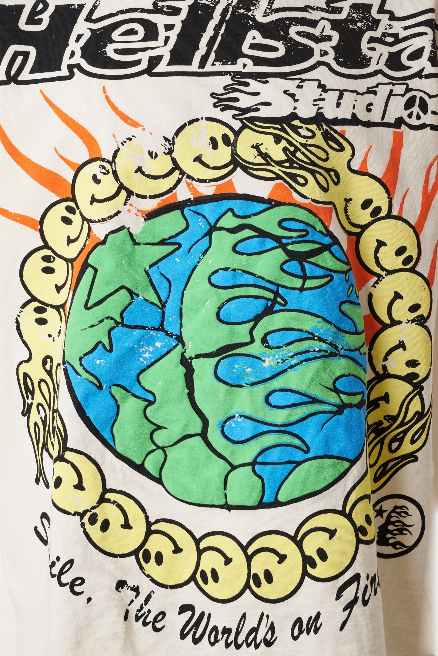 Globe Smiley Face T-Shirt