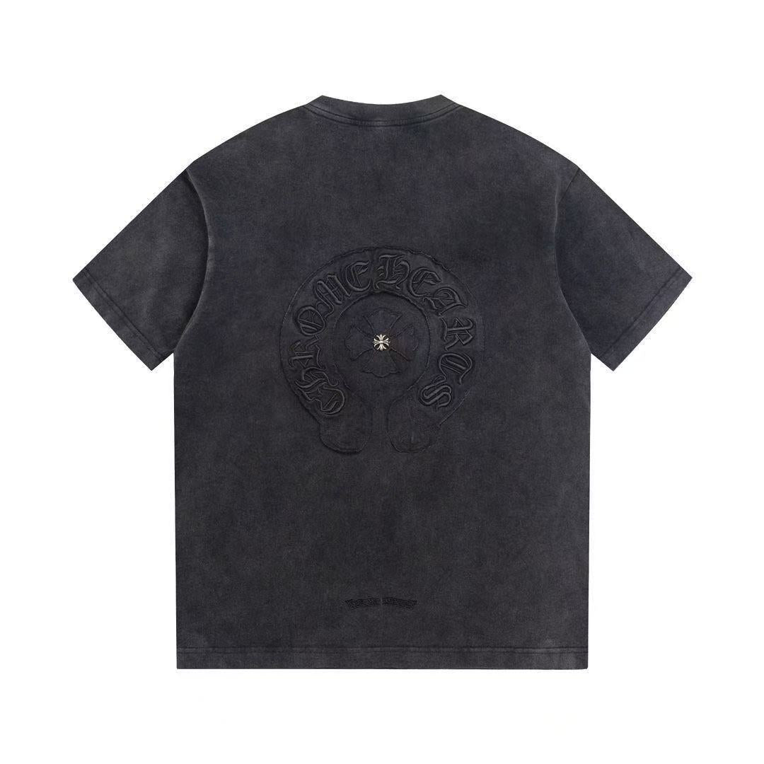 CHROME HEARTS VINTAGE WASHED T-SHIRT DARK GREY