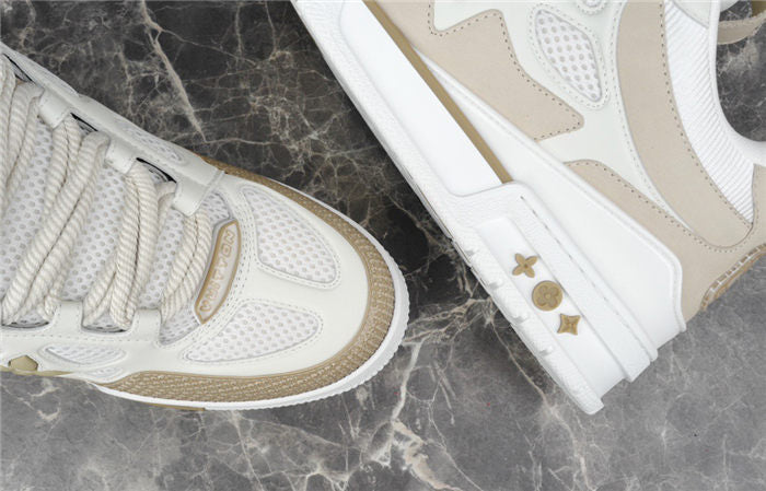 LOUIS VUITTON LV SKATE SNEAKER BEIGE WHITE