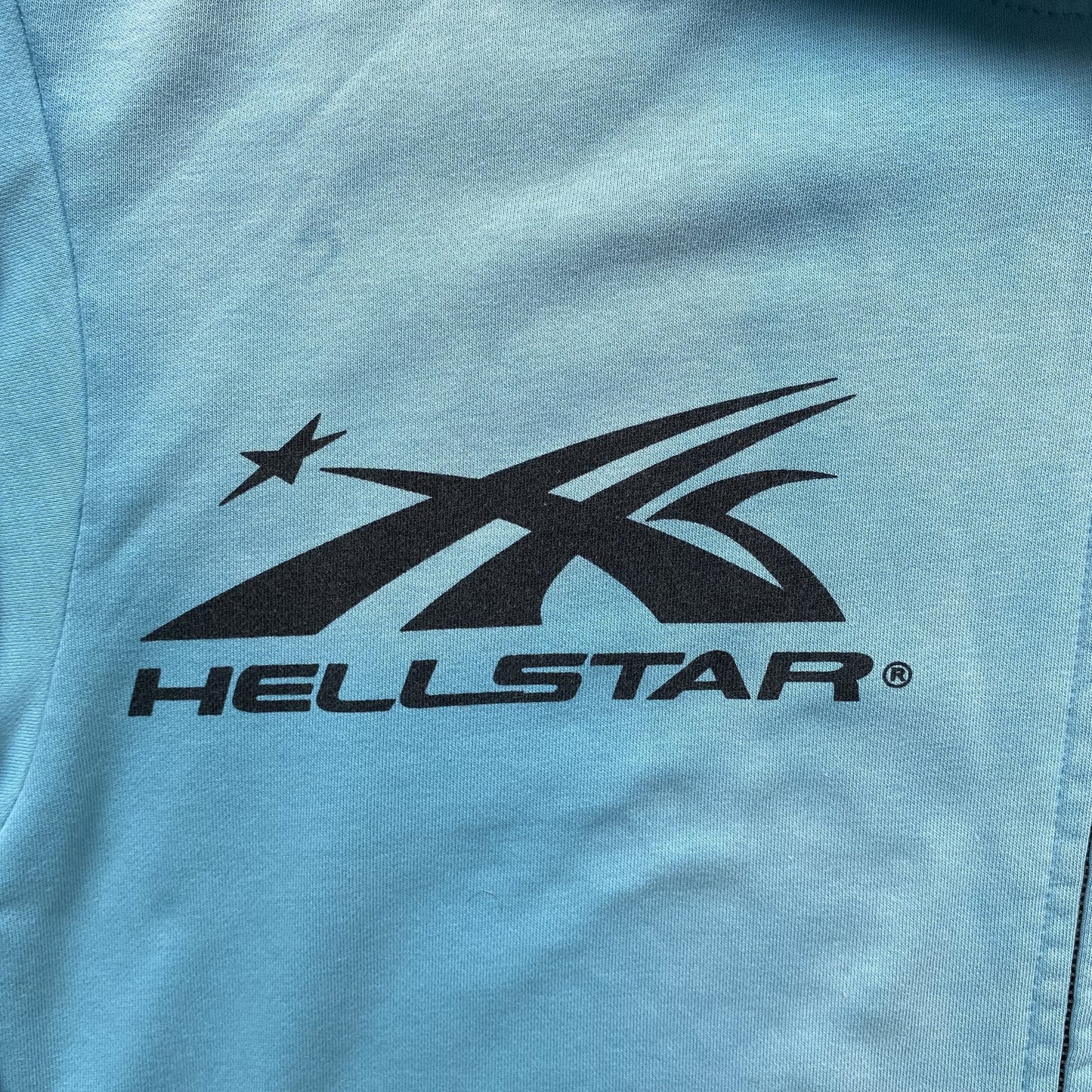 Hellstar "Records" Sky Blue Zip Hoodie