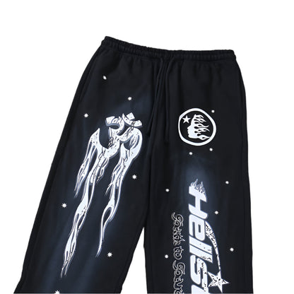 Hellstar "Path To Paradise" Black Sweatpants