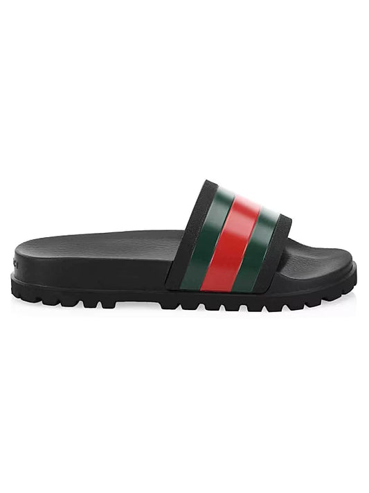 5 ★ Gucci Mens Web Slide Sandals