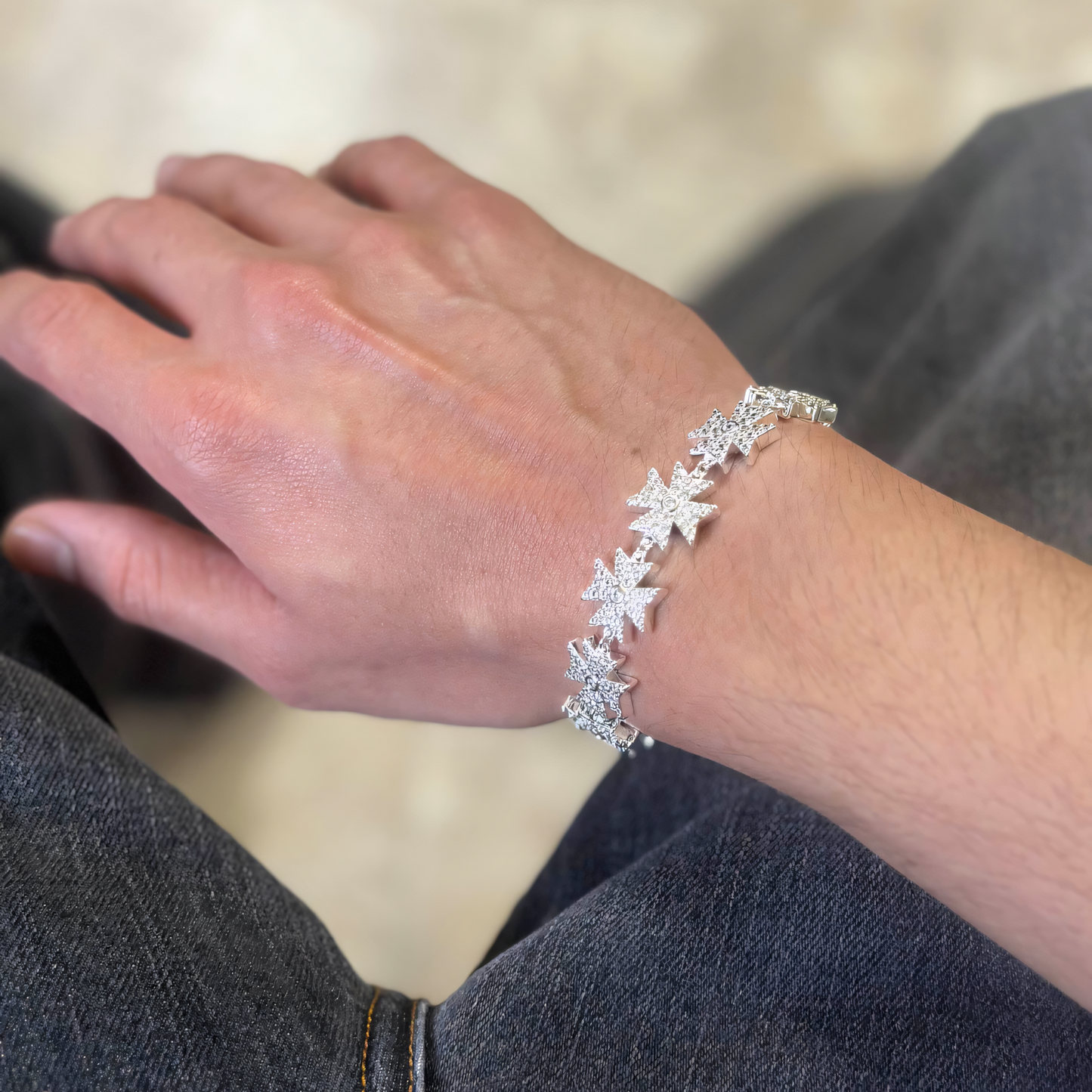 Maltese Cross Bracelet