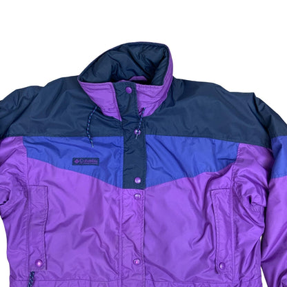 Vintage 1990's Columbia Purple Blue Navy Lightweight Ski Jacket Extra Large XL