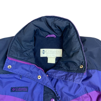 Vintage 1990's Columbia Purple Blue Navy Lightweight Ski Jacket Extra Large XL