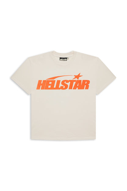 Hellstar Classic White n Orange T-Shirt