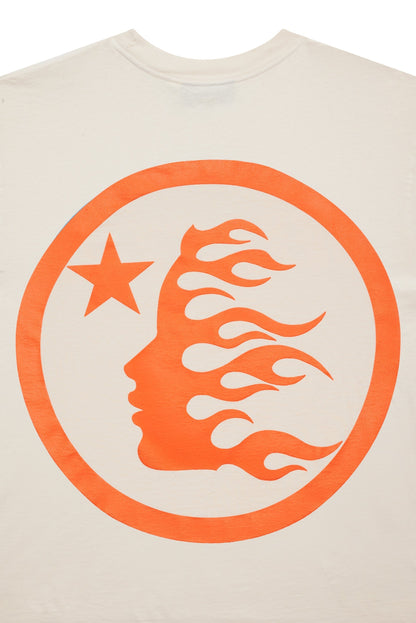 Hellstar Classic White n Orange T-Shirt