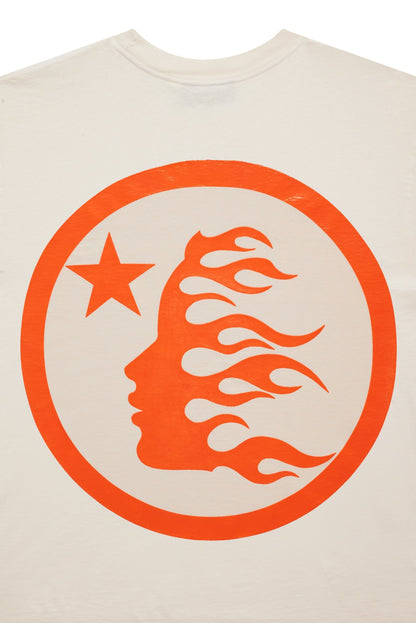 Hellstar Classic White n Orange T-Shirt