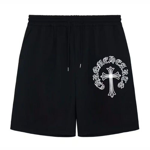 CHROME HEARTS PAINT DRIP SHORTS BLACK