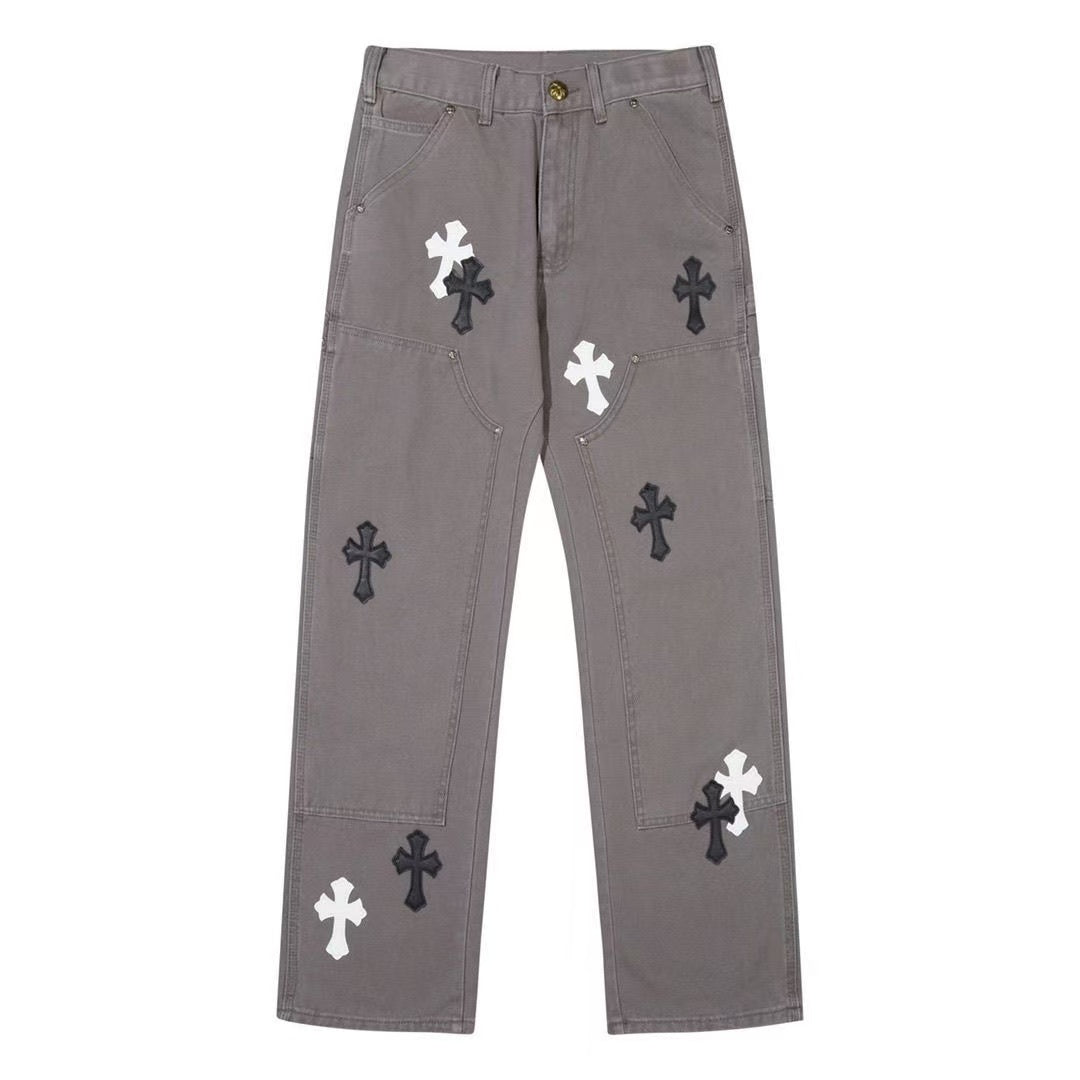 CHROME HEARTS JEANS BROWN