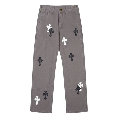 CHROME HEARTS JEANS BROWN