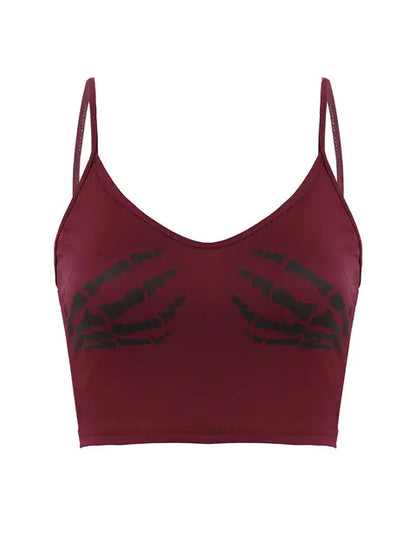 Vintage Aesthetic Sleeveless Crop Top