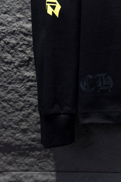 CHROME HEARTS YELLOW COLLAR LONGSLEEVE BLACK