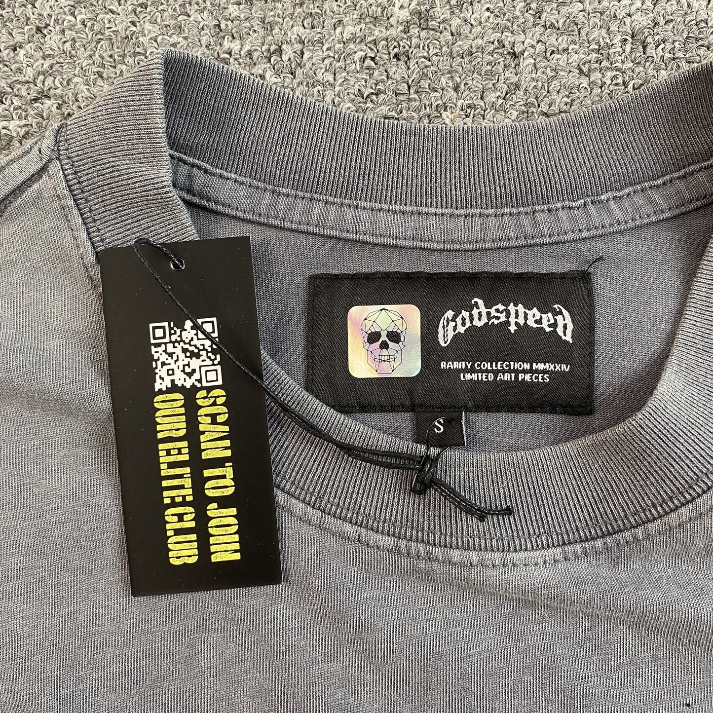 GODSPEED AMIGOS T-SHIRT WASHED GREY