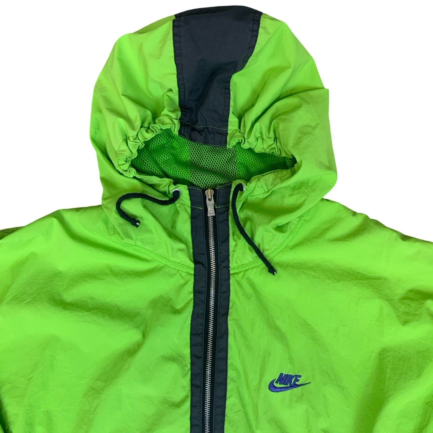 VTG 90s 'NIKE' RETRO GREEN BLACK CROSS-TRAINING SHELL WINDBREAKER JACKET 3XL
