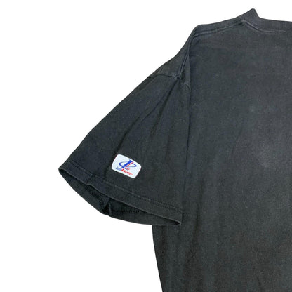 Vintage 1999 Logo Athletic New York Mets MLB Black Graphic T-Shirt Large