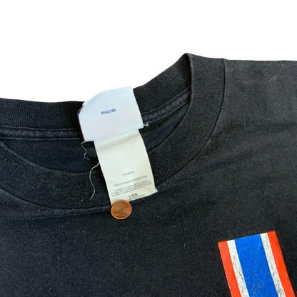 Vintage 1999 Logo Athletic New York Mets MLB Black Graphic T-Shirt Large