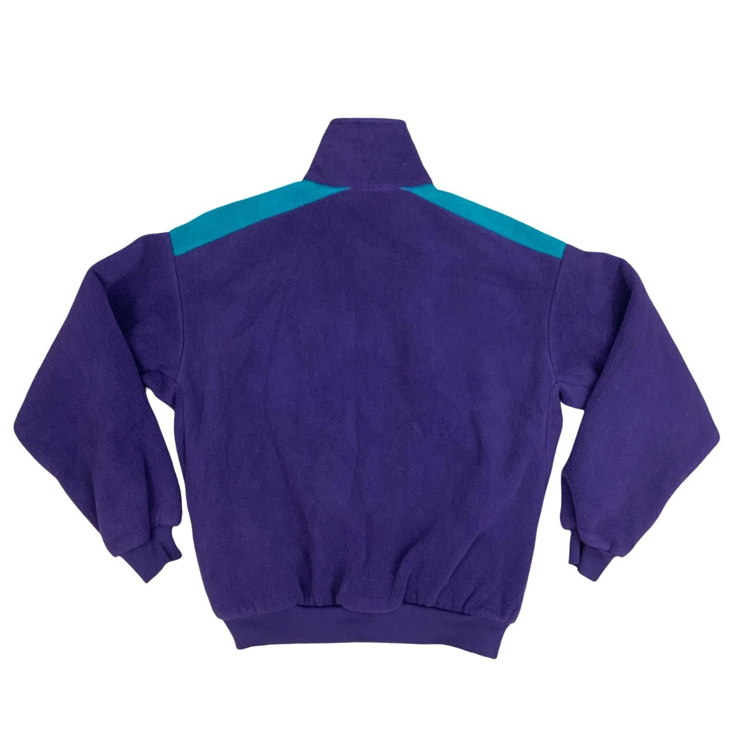 Vintage 1990's Columbia Sportswear Company Multi-Coloured Fleece Zip-Up Jacket L