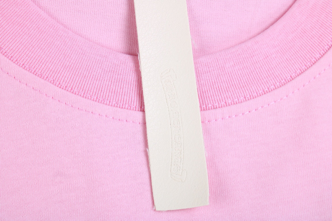 CHROME HEARTS HORSE SHOE LOGO T-SHIRT PINK