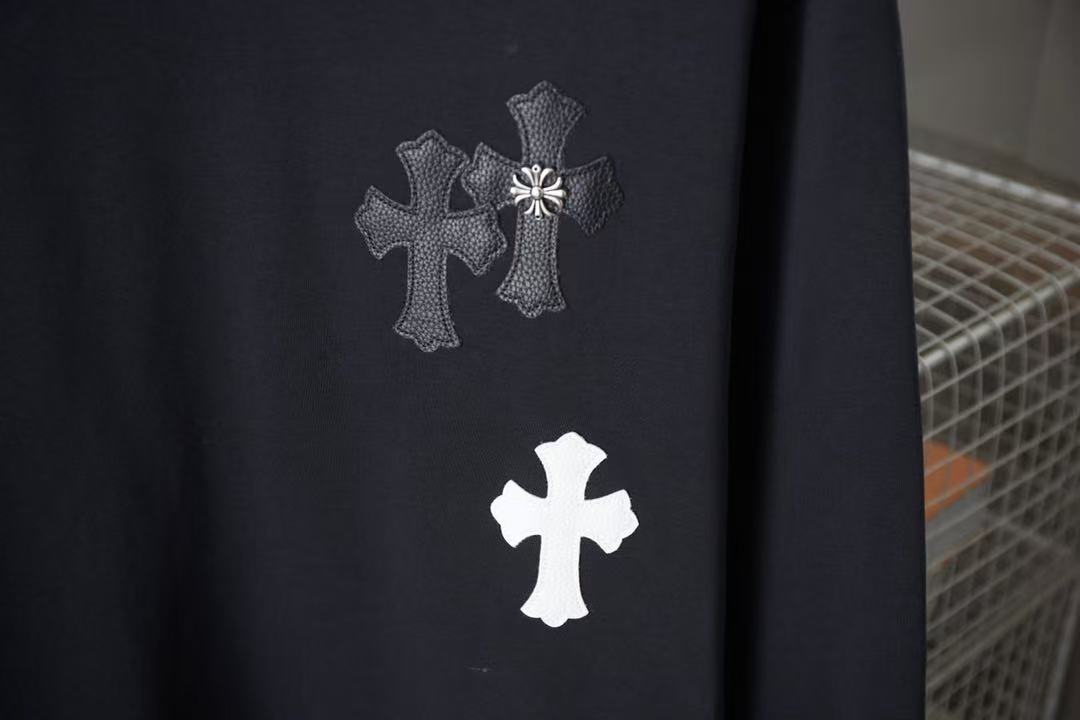 CHROME HEARTS CROSS PATCH SWEATSHIRT BLACK
