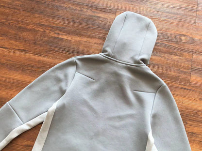 NIKE TECH FLEECE HOODIE x GREY/WHITE
