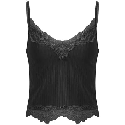 Vintage Aesthetic Sleeveless Crop Top