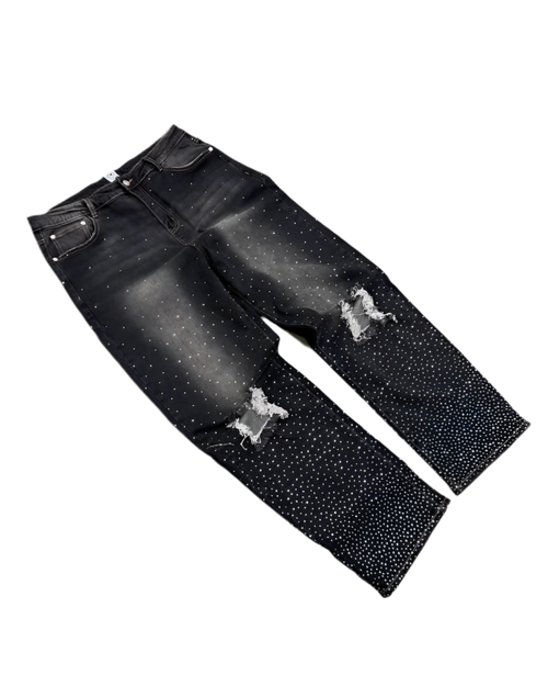 Rhinestone Denim Jeans