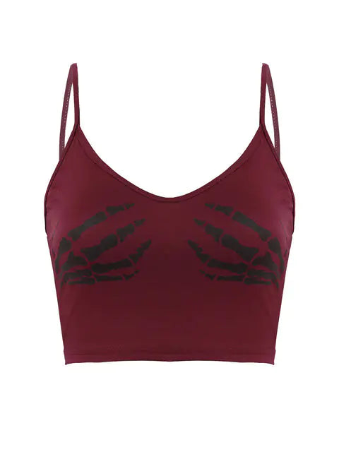 Vintage Aesthetic Sleeveless Crop Top