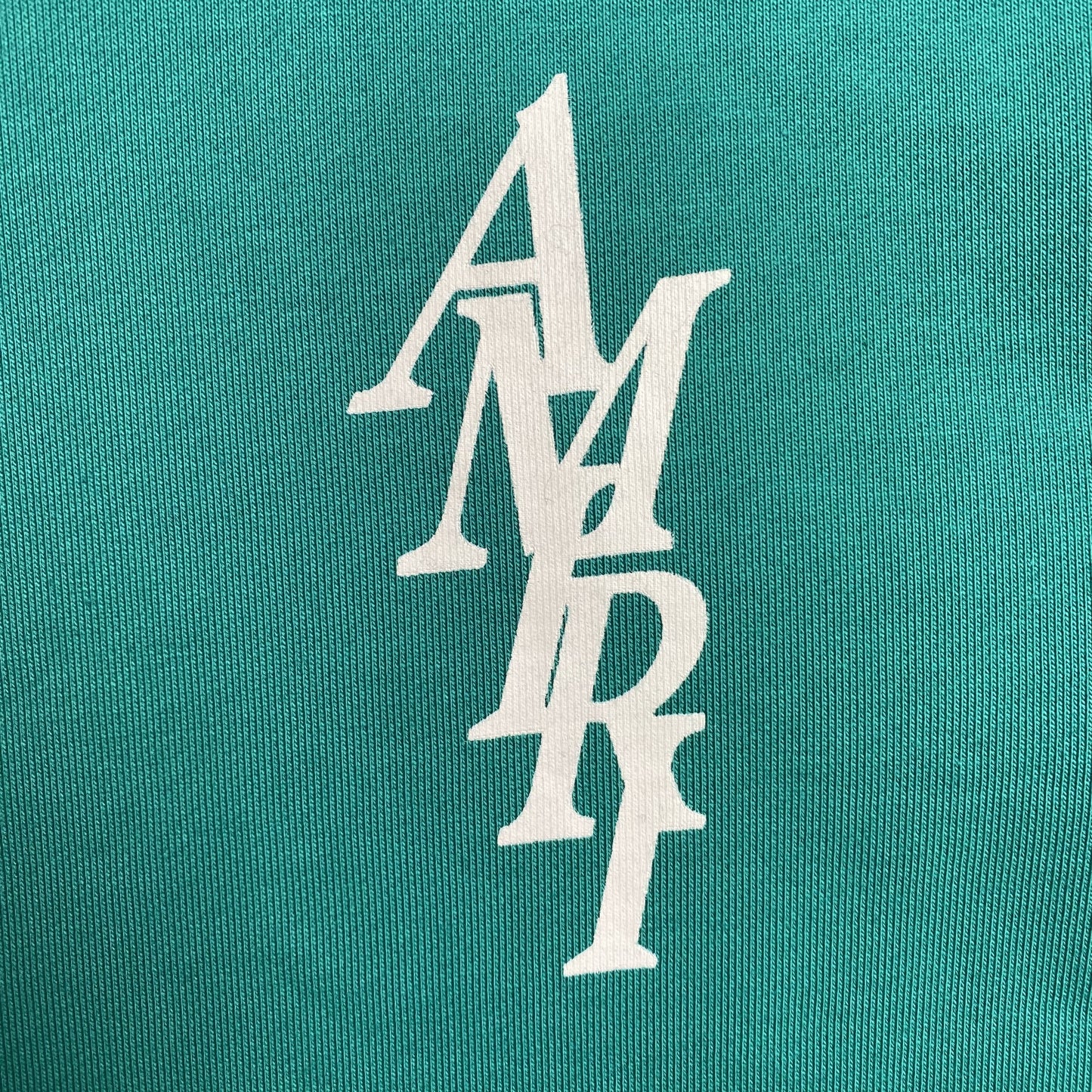 AMIRI LETTER LOGO HOODIE CERULEAN