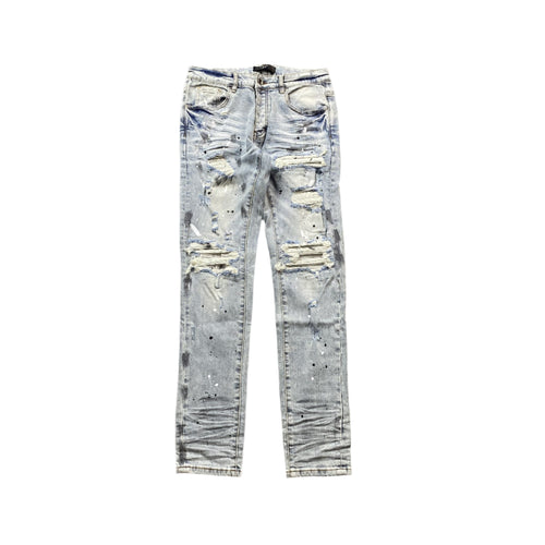 AMIRI MX1 PAINTER JEANS BLUE