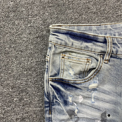 AMIRI MX1 PAINTER JEANS BLUE