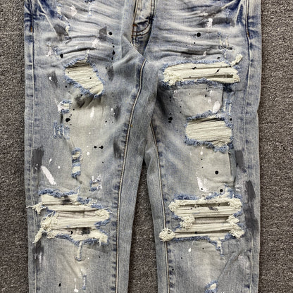AMIRI MX1 PAINTER JEANS BLUE