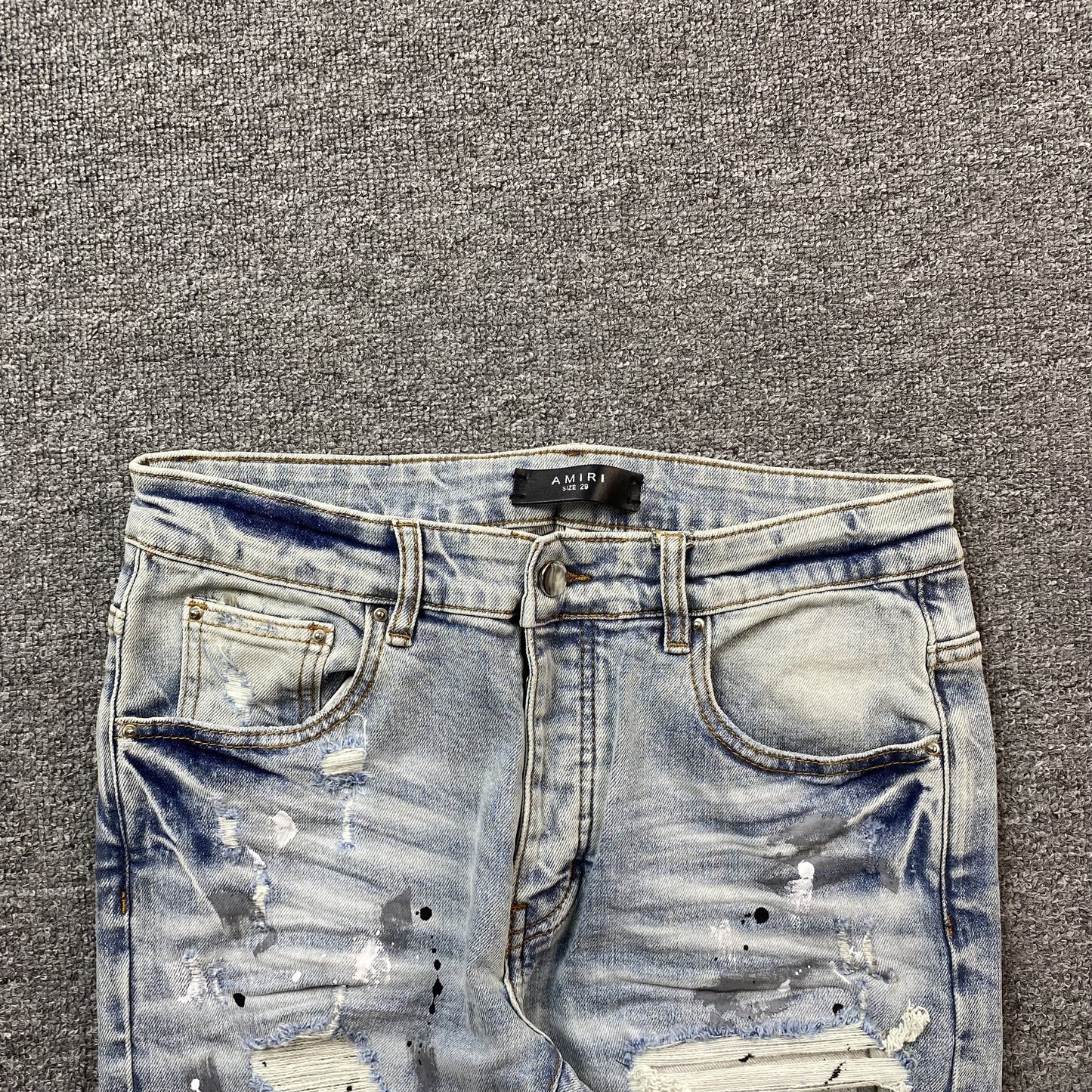 AMIRI MX1 PAINTER JEANS BLUE