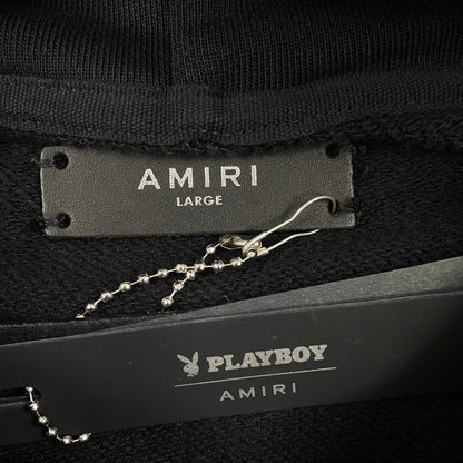 AMIRI PLAYBOY LOGO HOODIE BLACK YELLOW