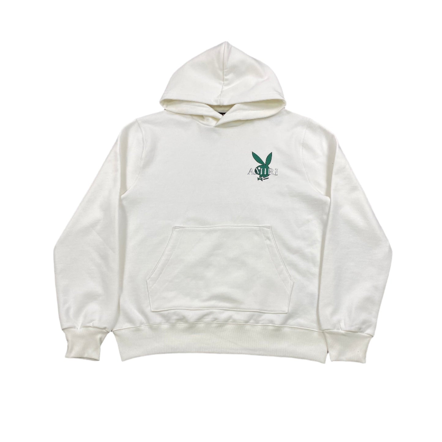 AMIRI PLAYBOY LOGO HOODIE WHITE GREEN