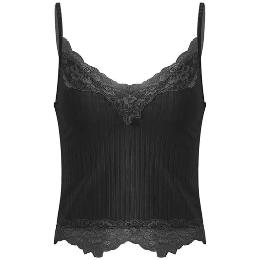 Vintage Aesthetic Sleeveless Crop Top