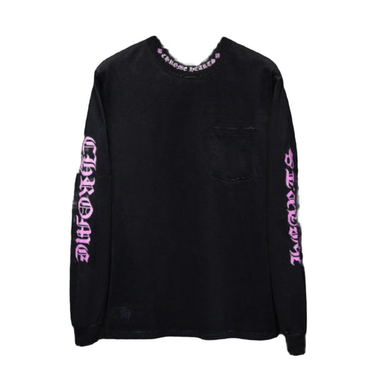 CHROME HEARTS PURPLE COLLAR LONGSLEEVE BLACK