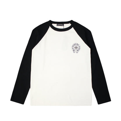 CHROME HEARTS HORSE SHOE LOGO LONGSLEEVE WHITE BLACK