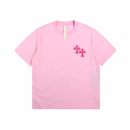 CHROME HEARTS HORSE SHOE LOGO T-SHIRT PINK