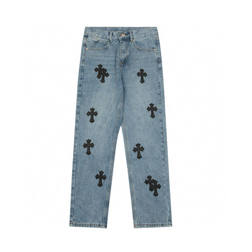 CHROME HEARTS X LEVI'S CROSS PATCH JEANS