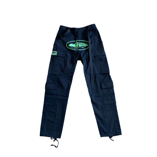 CORTEIZ ALCATRAZ CARGO PANTS BLACK/GREEN
