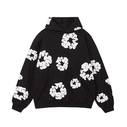 DENIM TEARS COTTON WREATH HOODIE BLACK