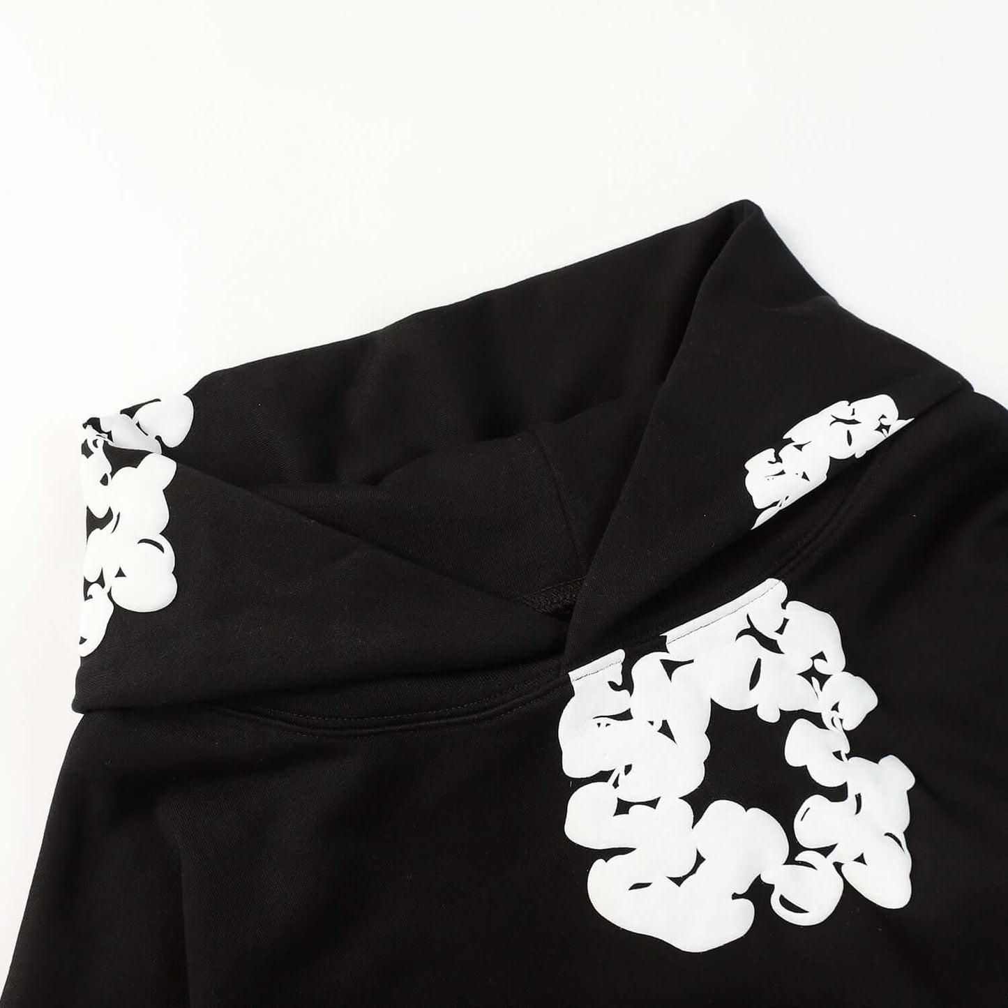 DENIM TEARS COTTON WREATH HOODIE BLACK