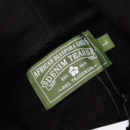 DENIM TEARS COTTON WREATH HOODIE BLACK