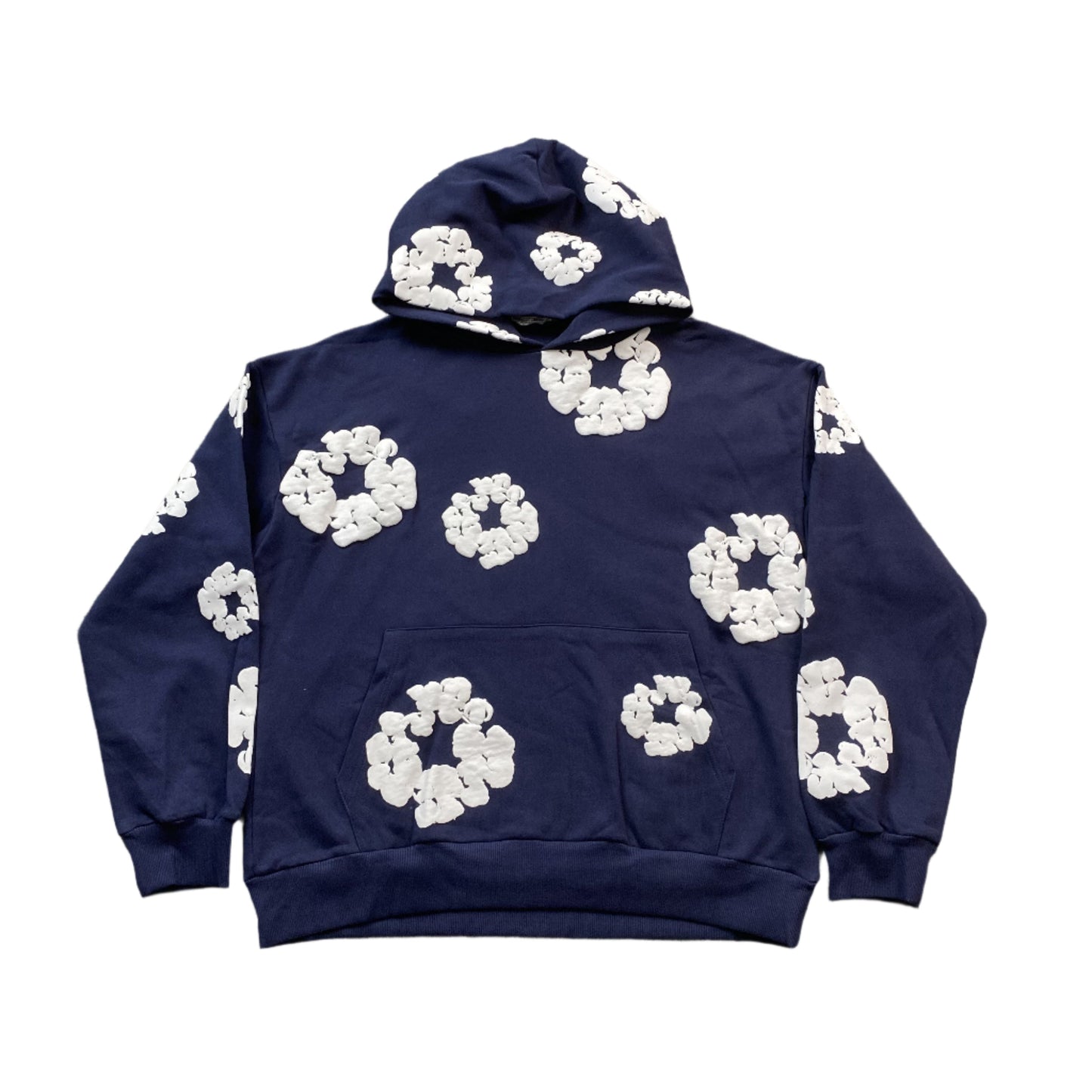 DENIM TEARS COTTON WREATH HOODIE NAVY