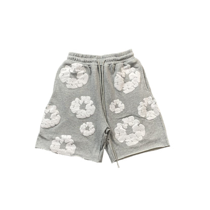 DENIM TEARS COTTON WREATH SHORTS GREY