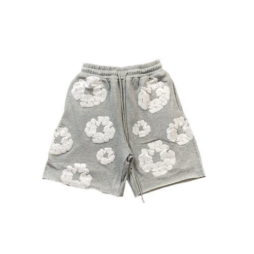 DENIM TEARS COTTON WREATH SHORTS GREY