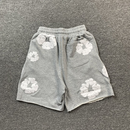 DENIM TEARS COTTON WREATH SHORTS GREY