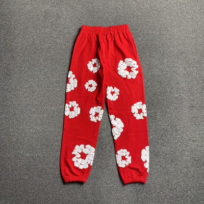 DENIM TEARS COTTON WREATH SWEATPANTS RED