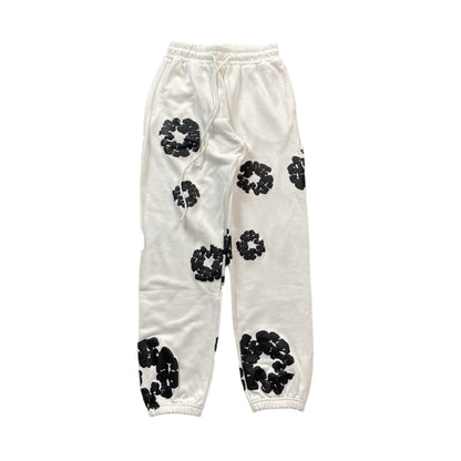 DENIM TEARS COTTON WREATH SWEATPANTS WHITE